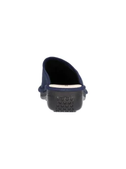 Ciabatta zeppa bassa Valleverde da donna blu
