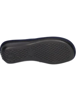 Ciabatta zeppa bassa Valleverde da donna blu