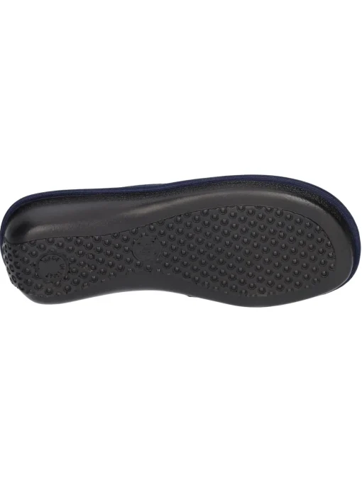Ciabatta zeppa bassa Valleverde da donna blu
