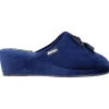 Ciabatta zeppa Melluso da donna blu