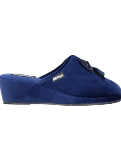 Ciabatta zeppa Melluso da donna blu