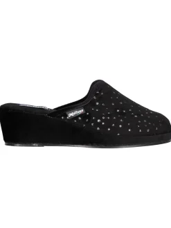 Ciabatta zeppa Melluso da donna nera