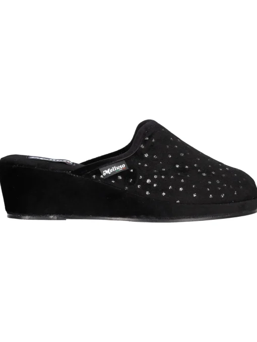 Ciabatta zeppa Melluso da donna nera