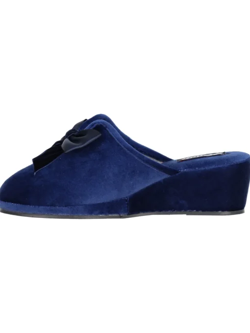 Ciabatta zeppa Melluso da donna blu