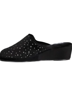 Ciabatta zeppa Melluso da donna nera