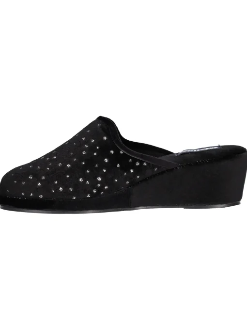 Ciabatta zeppa Melluso da donna nera