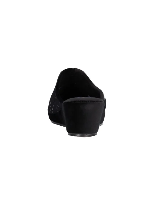 Ciabatta zeppa Melluso da donna nera