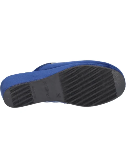 Ciabatta zeppa Melluso da donna blu