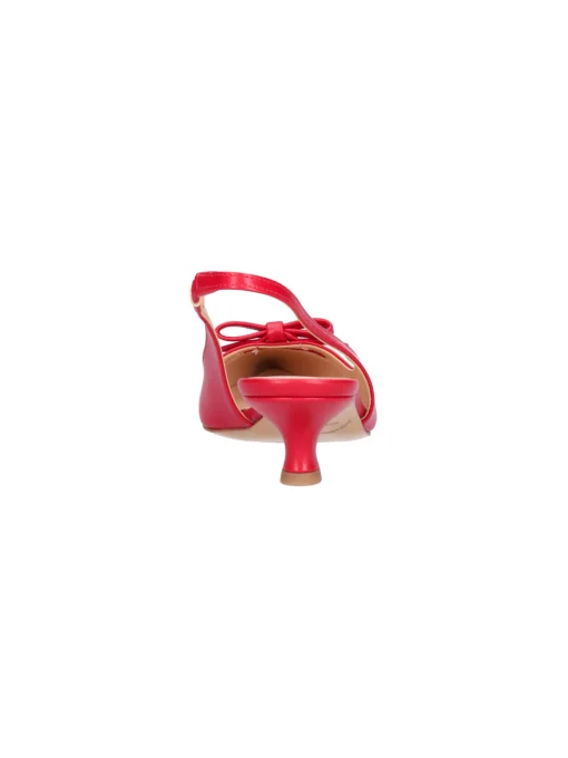 Decollete con tacco basso Liviana da donna rosso