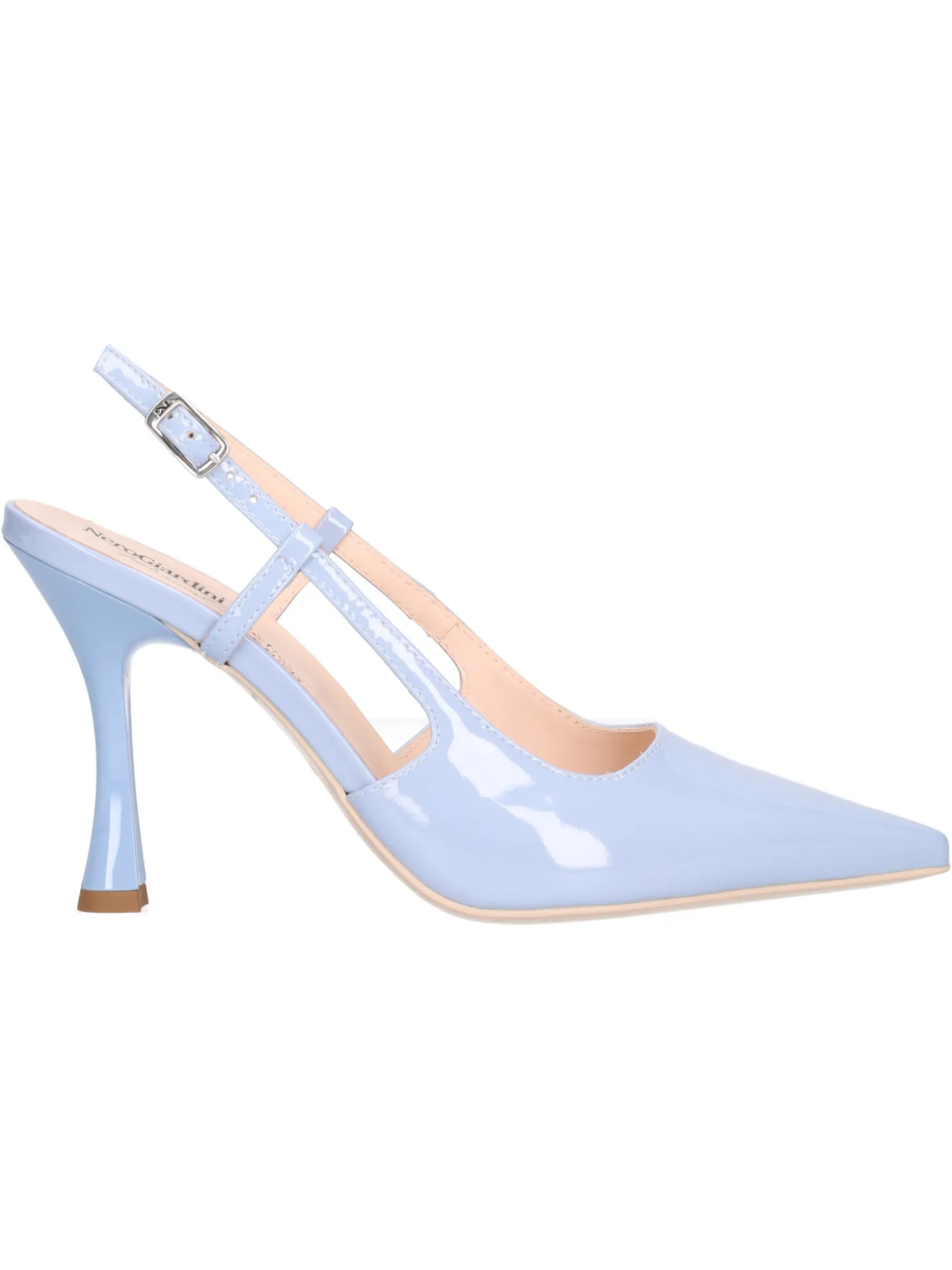 Decollete con tacco fino Nero Giardini da donna celeste