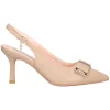 Decollete con tacco fino Ferre da donna beige