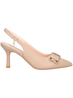 Decollete con tacco fino Ferre da donna beige
