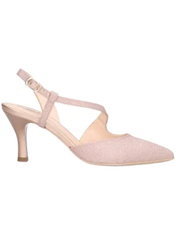 Decollete con tacco fino Nero Giardini da donna rosa glitter