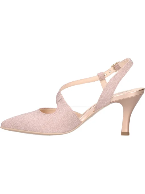 Decollete con tacco fino Nero Giardini da donna rosa glitter