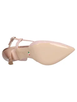 Decollete con tacco fino Nero Giardini da donna rosa glitter