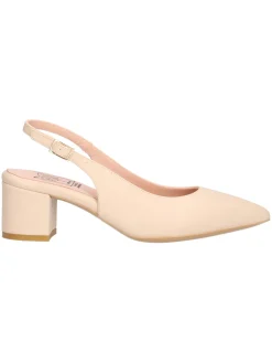 Decollete con tacco largo Confort da donna beige
