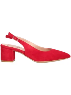 Decollete con tacco largo Confort da donna rosso