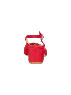 Decollete con tacco largo Confort da donna rosso