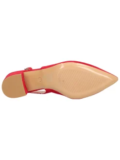 Decollete con tacco largo Confort da donna rosso