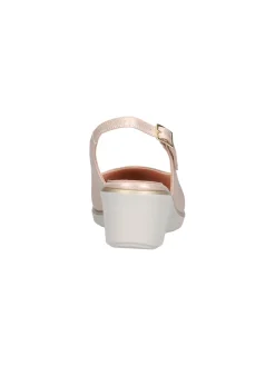 Decollete con zeppa Confort da donna platino