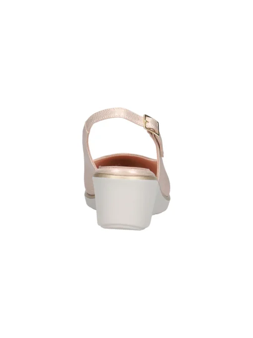 Decollete con zeppa Confort da donna platino