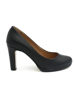 Decollete donna nero con tacco