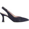 Decollete elegante tacco fino Melluso da donna blu glitter
