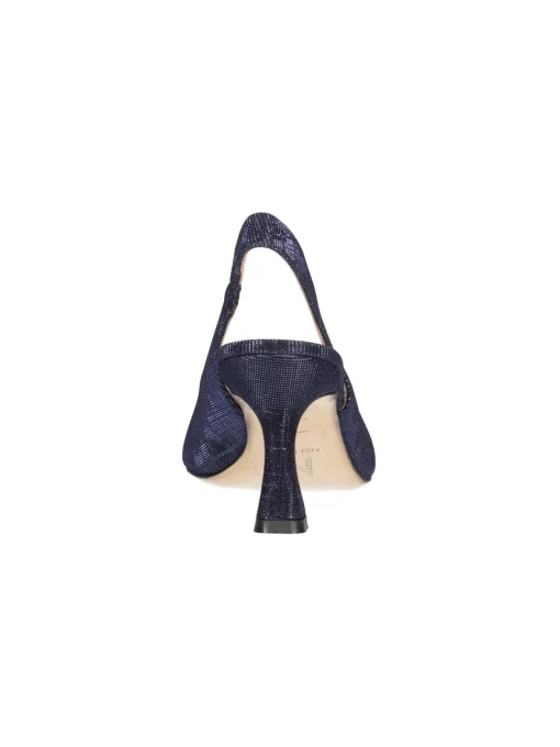 Decollete elegante tacco fino Melluso da donna blu glitter