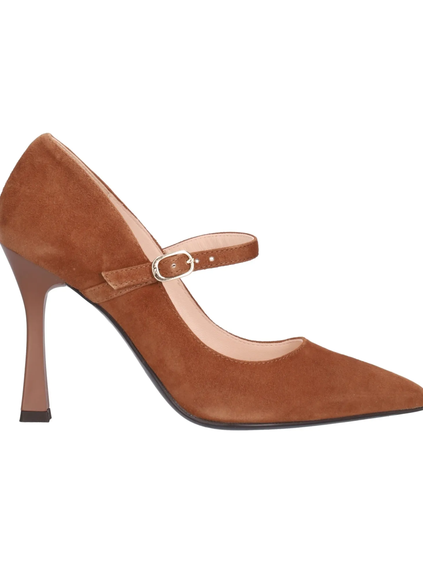 Decollete tacco fino Nero Giardini da donna cuoio