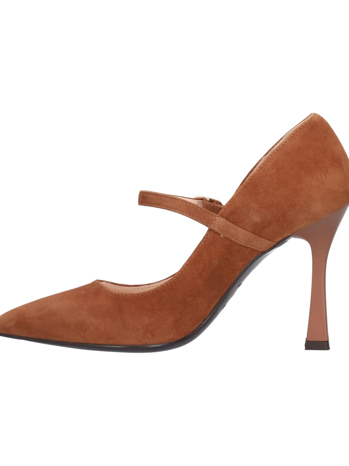 Decollete tacco fino Nero Giardini da donna cuoio