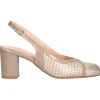 Decollete tacco largo Confort da donna beige