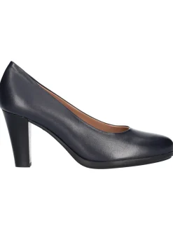 Decollete tacco largo Confort da donna blu