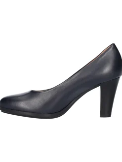 Decollete tacco largo Confort da donna blu