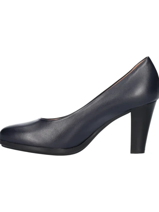 Decollete tacco largo Confort da donna blu