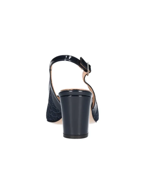Decollete tacco largo Confort da donna blu