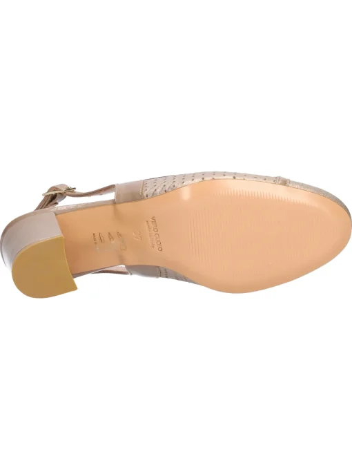 Decollete tacco largo Confort da donna beige