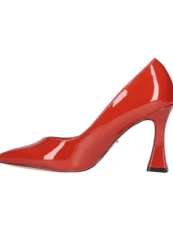 Decollete tacco largo Goldu0026amp;Gold da donna arancio/mattone