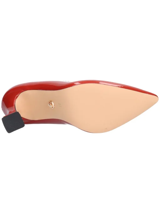 Decollete tacco largo Goldu0026amp;Gold da donna arancio/mattone