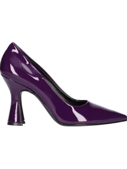Decollete tacco largo Liviana da donna viola