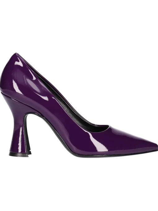 Decollete tacco largo Liviana da donna viola