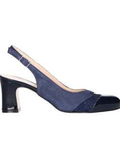 Decollete tacco largo Melluso da donna blu