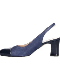 Decollete tacco largo Melluso da donna blu