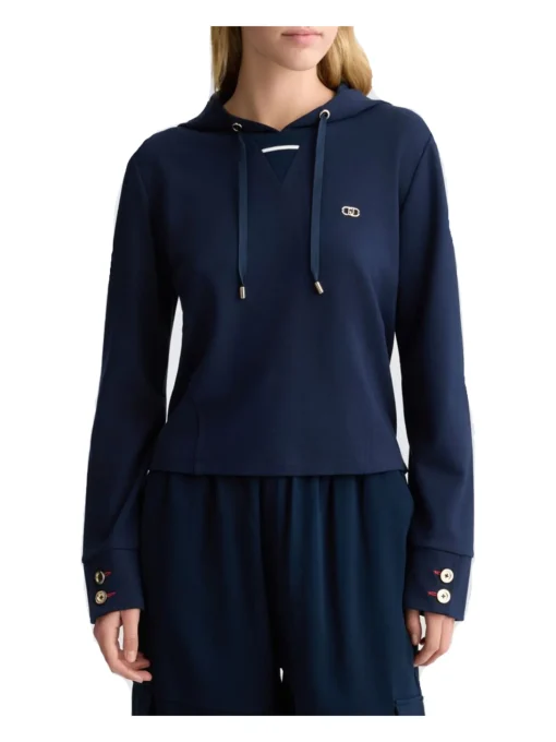 Felpa con cappuccio Liu Jo da donna blu