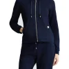 Felpa con zip Liu Jo da donna blu glitter