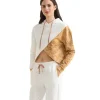 Felpa cropped Alviero Martini 1a Classe da donna avorio