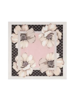 Foulard Liu Jo da donna nero con stampa floreale