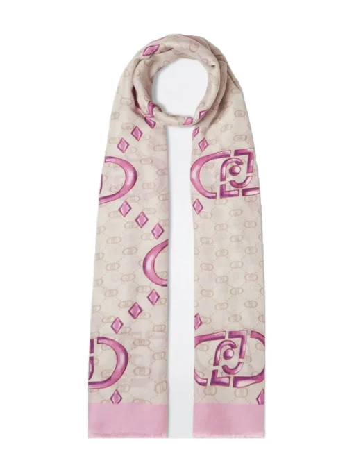 Foulard Liu Jo da donna rosa e beige