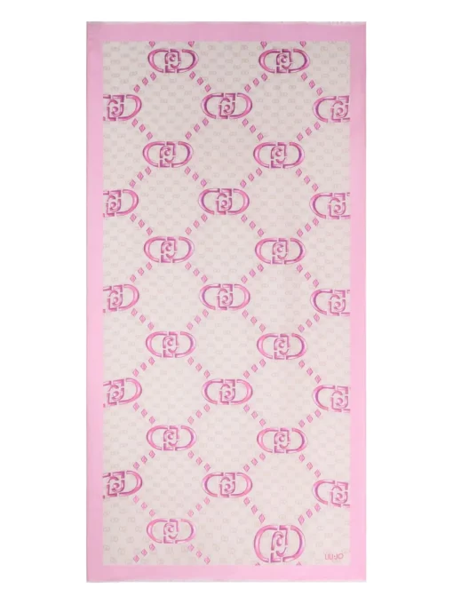 Foulard Liu Jo da donna rosa e beige