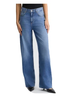 Jeans wide leg Liu Jo da donna blu denim