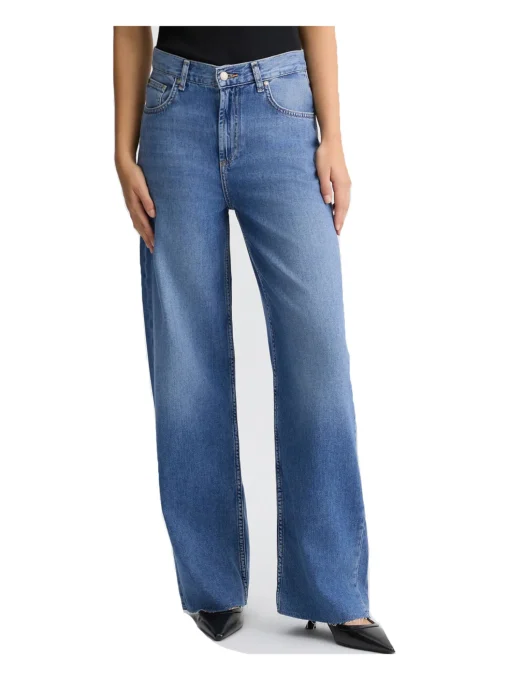 Jeans wide leg Liu Jo da donna blu denim